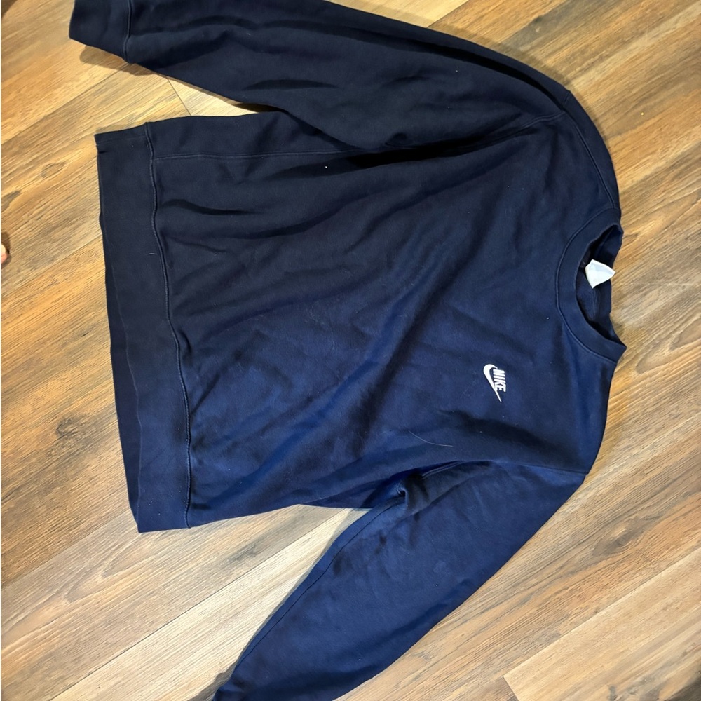 Nike Men's Dark Blue Crewneck Sweater